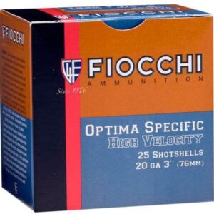 Fiocchi 203HV8 Field Dynamics High Velocity 20 Gauge 3" 1 1/4 oz 8 Shot Shotgun Ammo - 25 Rounds - 203HV8