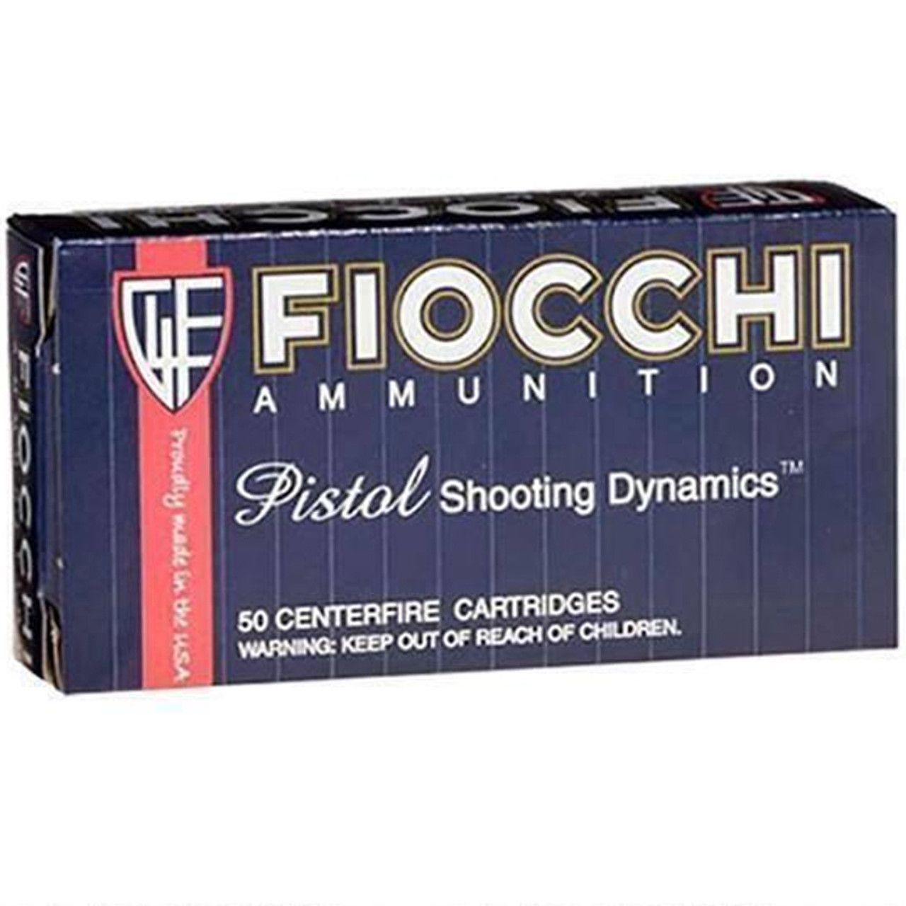 Fiocchi 9MAK Shooting Dynamics 9x18 Makarov 95 gr Metal Case (FMJ) Handgun Ammo - 50 Rounds - 34164