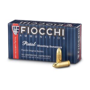 Fiocchi Pistol Shooting Dynamics 9mm Luger Ammunition 115 Grain JHP Projectile 1175 fps Handgun Ammo - 50 Rounds - 7.62E+11
