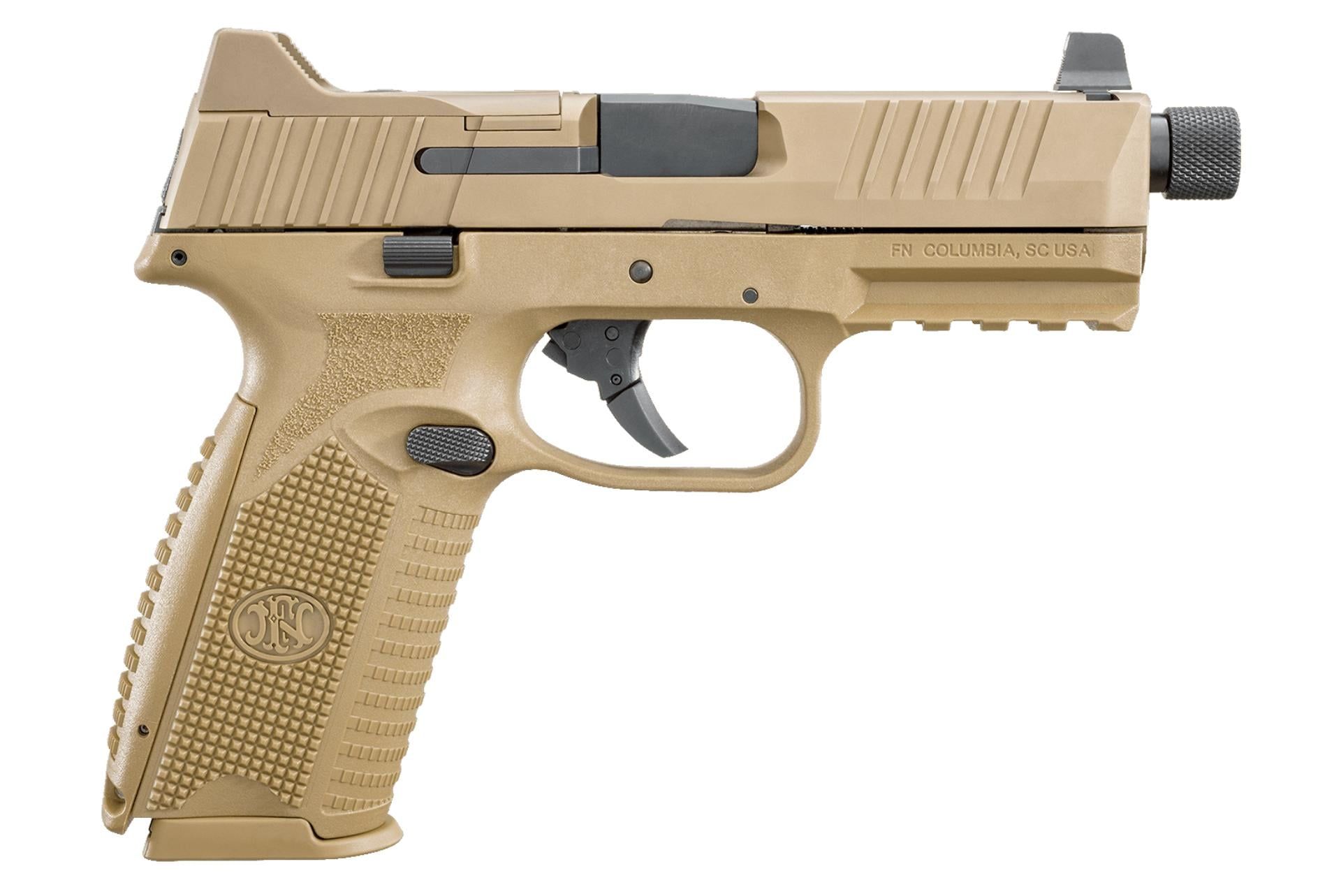FN 66100383 509 Tactical 4.50" 9mm Luger 10rd Full Size Semi-Auto Pistol - Flat Dark Earth - 104367