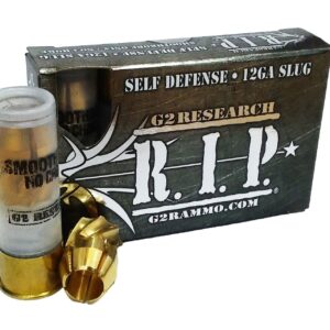G2 Research, RIP, 12 Gauge, 2.75", Lead Free, 122 Grain, Brass Slug, 5 Round Box, California Certified Nonlead Ammunition - G200627