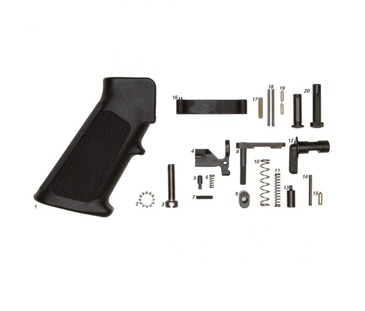 Geissele Mil-Spec Lower Parts Kit (Less Trigger, With Grip) - 05-987