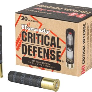 Hornady Critical Defense 410 Gauge 2.5 Defender Shotgun Ammo - 20 Rounds - H86238