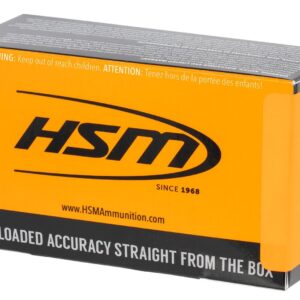 HSM 402R Training 40 S&W 180 gr Plated Round Nose Flat Point (RNFP) Handgun Ammo - 50 Rounds - 402R
