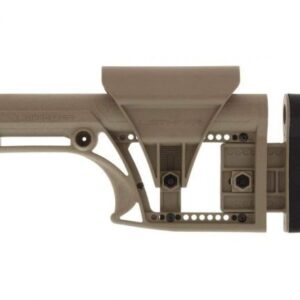 Luth-AR, MBA-1 Fixed Stock, for AR-15 & AR-10 Rifle Length A2 Buffer Tube - FDE - LUTHMBA-1F