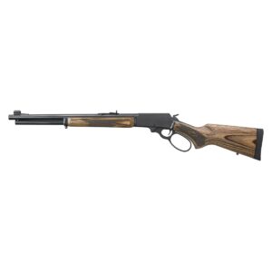 Marlin 1895 Gun Guide 45-70 Gov 6+1 19.10" Threaded Satin Blued Barrel/Brown Laminate Fixed Stock - 149607