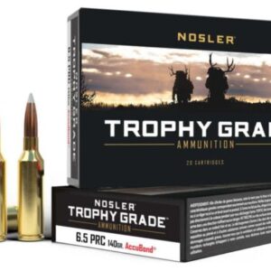 Nosler 43457 Ballistic Tip 6.5 PRC 140 gr 2900 fps Spitzer Boat-Tail (SBT) Rifle Ammo - 10 Rounds - 43457
