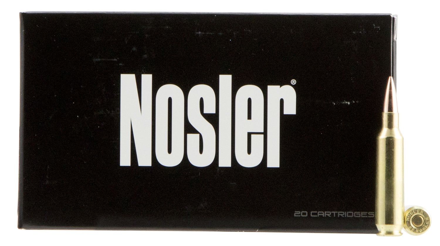 Nosler 60124 Match Grade RDF 22 Nosler 70 gr Hollow Point Boat-Tail (HPBT) Rimfire Ammo - 20 Rounds - 60124