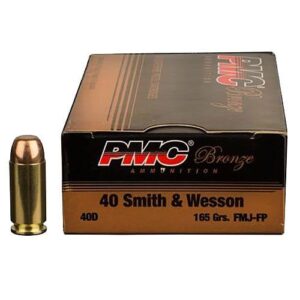 PMC 40DBP Bronze Battle Pack 40 S&W 165 gr Full Metal Jacket (FMJ) Handgun Ammo - 300 Rounds - 90942