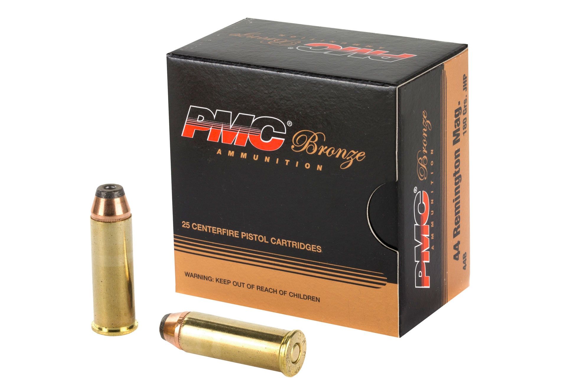 PMC BRONZE 44 REM MAG 180GR JHP Handgun Ammo - 25 Rounds - 44B