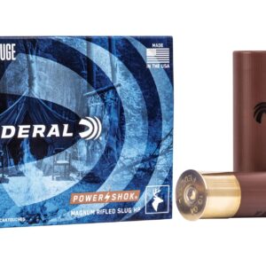 Federal Power?Shok Rifled Slug 10 gauge 3.5 1.75 oz Rifled Hollow Point Slug Shotgun Ammo - 5 Rounds - F103FRS