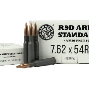 Red Army Standard 7.62x54R 148 Grain FMJ Rifle Ammo - 20 Rounds - AM3093