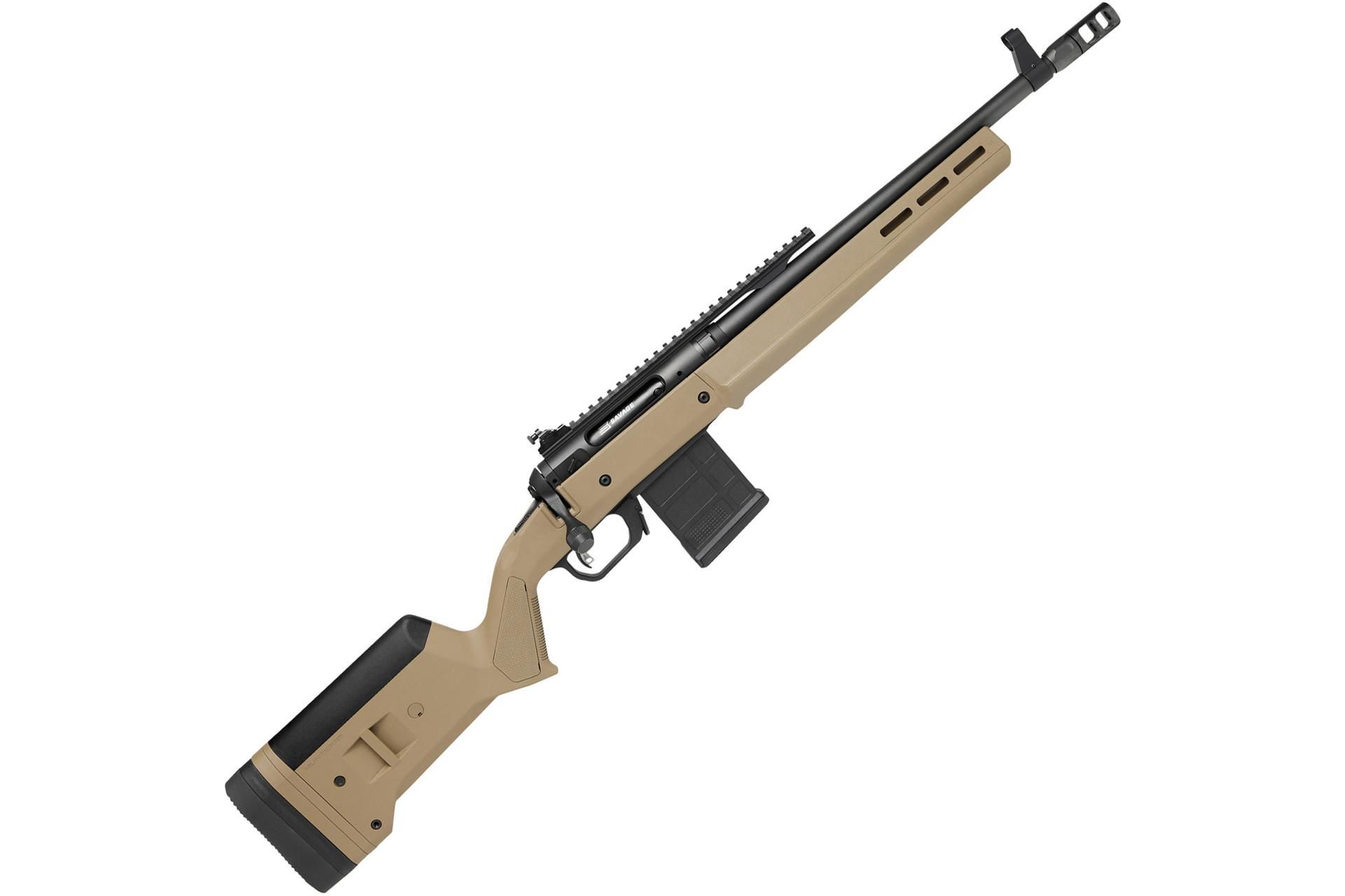 Savage MAGPUL SCOUT 308 Win 18 Flat Dark Earth - Blue/Black, 16.5" Barrel, 10+1 Rounds, FDE Synthetic Stock - 58189 - Image 2