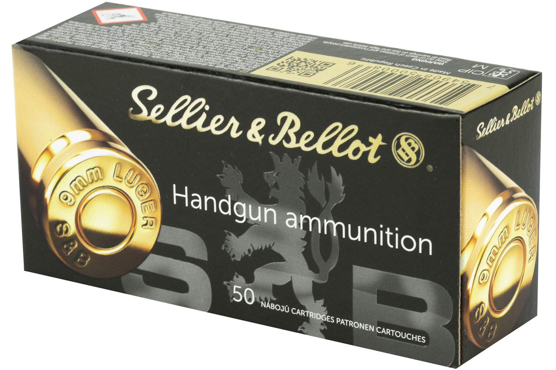 Sellier & Bellot Pistol 9MM 115 Grain Full Metal Jacket Handgun Ammo - 50 Rounds - SB9A - Image 3