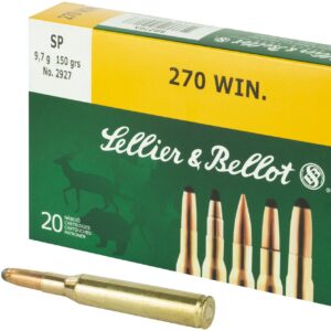 Sellier & Bellot Rifle 270WIN 150 Grain Soft Point Rifle Ammo - 20 Rounds - SB270A