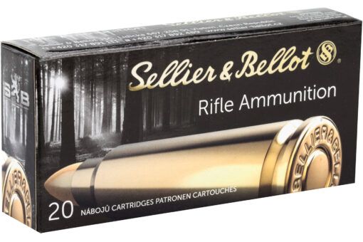 Sellier & Bellot 7.62x39 124 Grain Brass FMJ Ammo Rifle Ammo - 20 Rounds - SB76239A - Image 4