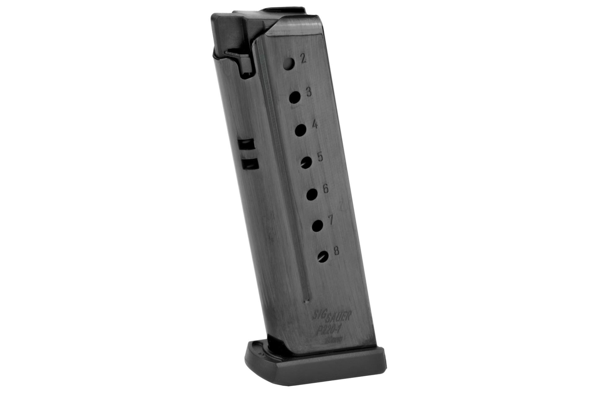 Sig Sauer, Magazine, 10MM, 8 Rounds, Fits P220, Stainless - MAG-220-10-8