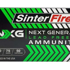 Sinter Fire NXG Next Generation 380 ACP AUTO 75 Grain Lead Free Ammo Handgun Ammo - 50 Rounds - SF38075NXG