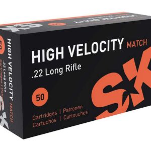 SK 420137 High Velocity 22 LR 40 gr High Velocity Match Rimfire Ammo - 50 Rounds - 133587