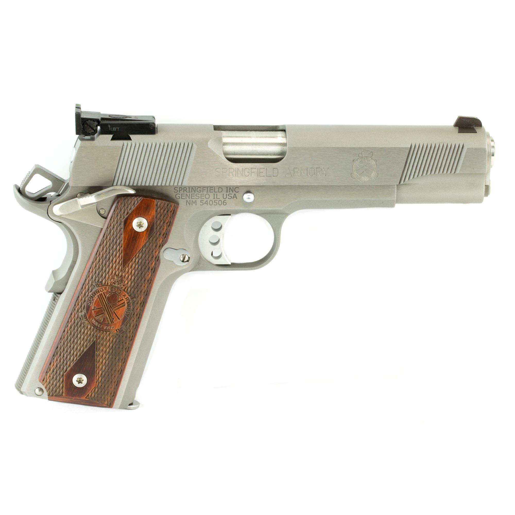 Springfield 1911 Loaded Target Pistol 7 RD 45 ACP Wood Grips - CA Compliant - PI9132LCA - Image 2
