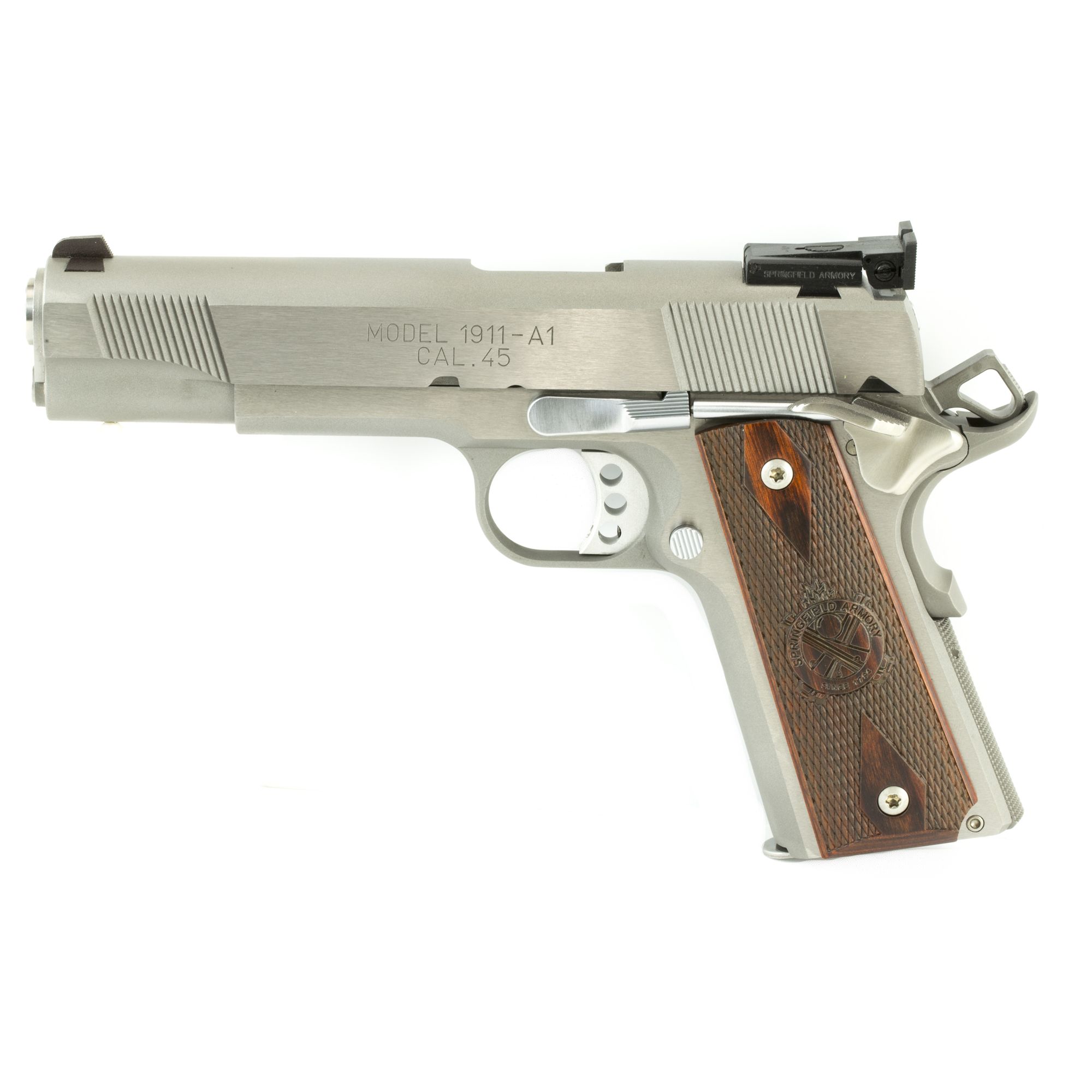 Springfield 1911 Loaded Target Pistol 7 RD 45 ACP Wood Grips - CA Compliant - PI9132LCA - Image 3