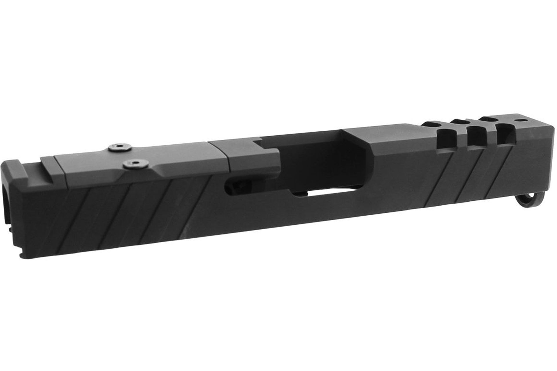 TacFire Replacement Slide 40 S&W Graphite Black Cerakote Stainless Steel with Optics Cut & Slide Ports for Glock 23 Gen3 - 146766 - Image 4