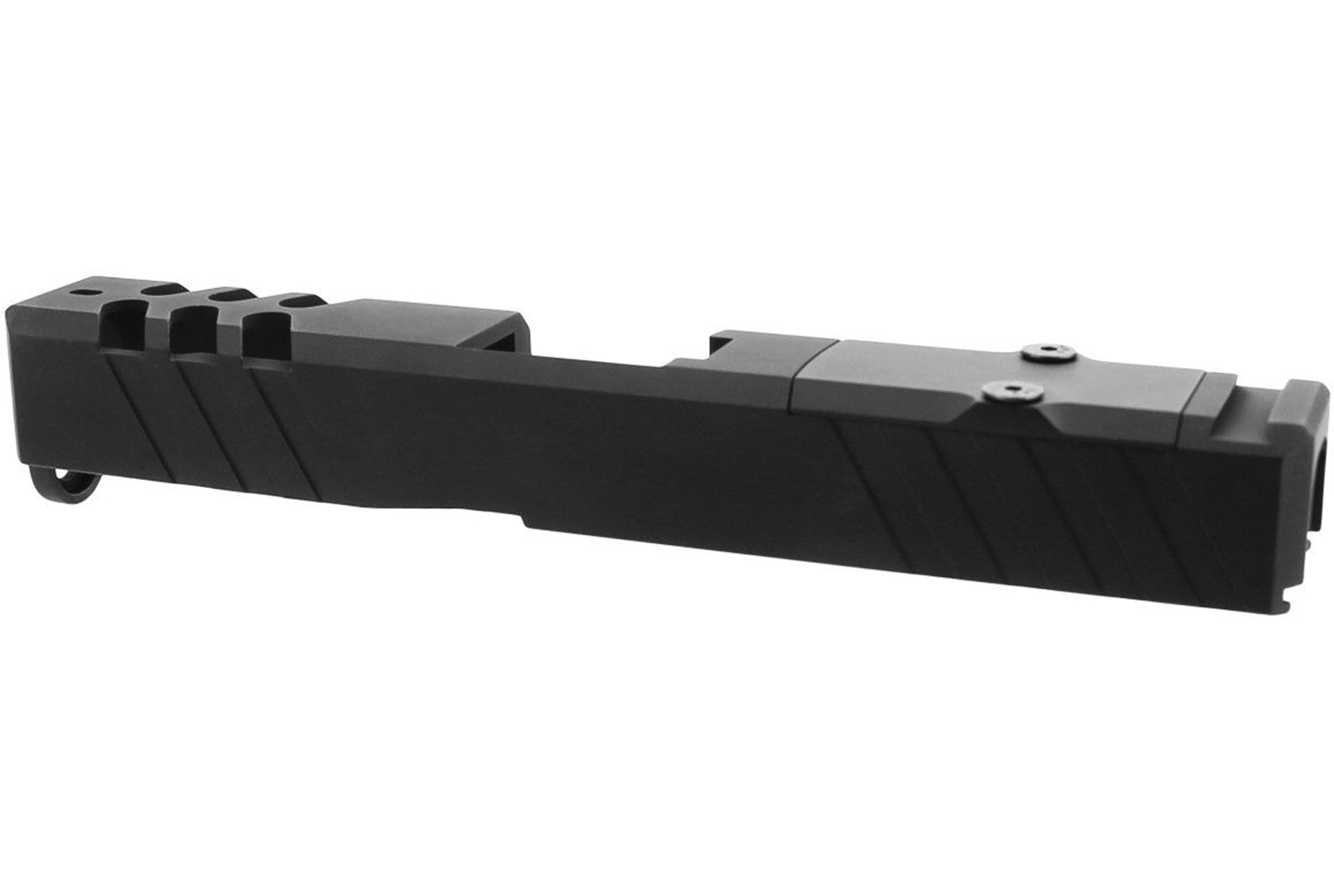 TacFire Replacement Slide 40 S&W Graphite Black Cerakote Stainless Steel with Optics Cut & Slide Ports for Glock 23 Gen3 - 146766 - Image 3