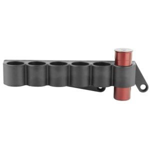 Tacstar Slimline Side Saddle, Black, Fits Remington 870, 12GA, Holds 6 Round - TAC1081211