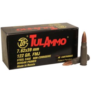 Tulammo UL076202 7.62x39 122gr HP Rifle Ammo - 20 Rounds - UL076202/AK