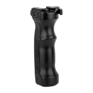 UTG D Grip with Ambi. Quick Release Deployable Bipod, Black - MNT-DG02Q
