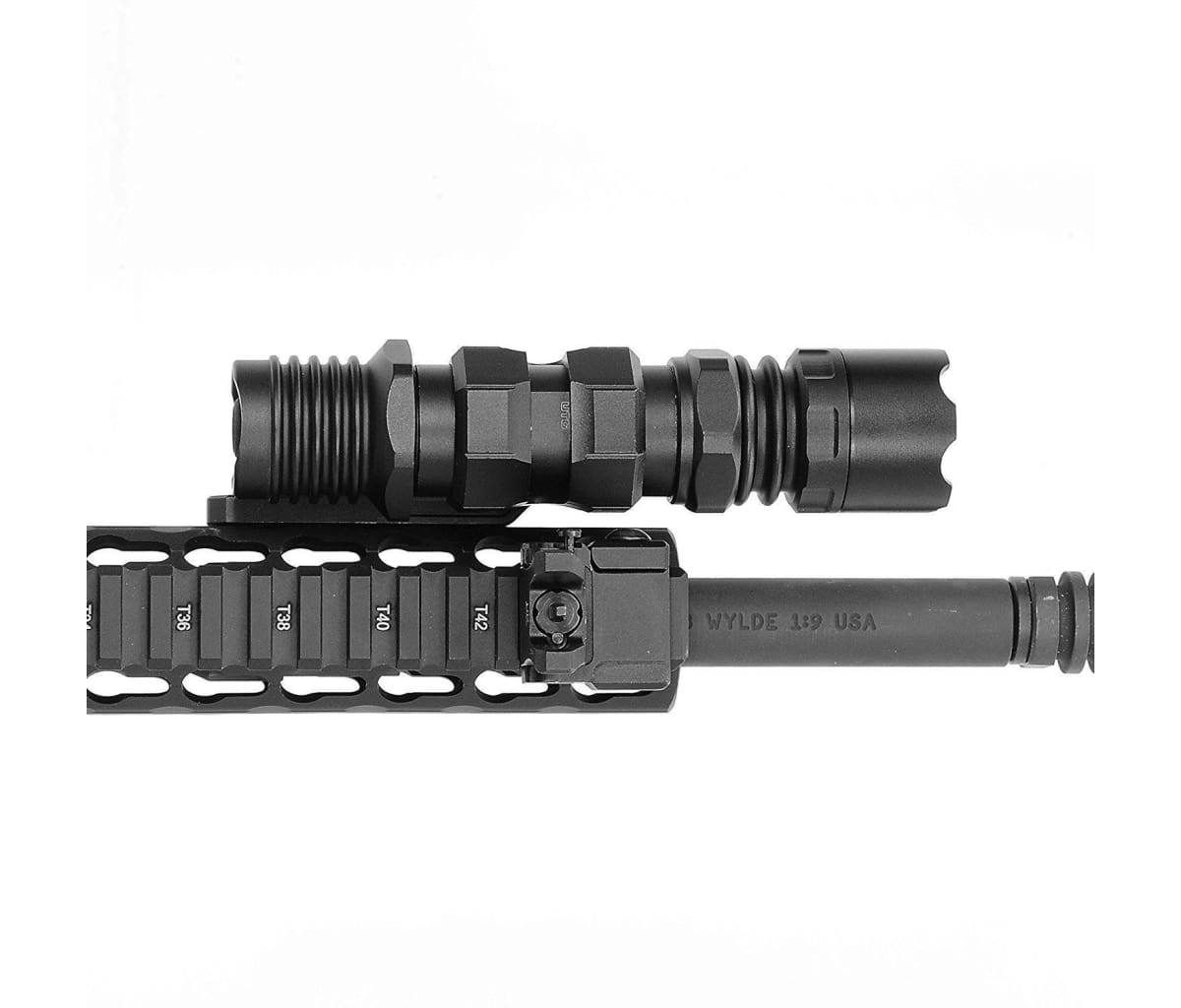 UTG Keymod Offset Flashlight Ring Mount, Matte Black - UTGRG-FL27KC - Image 13