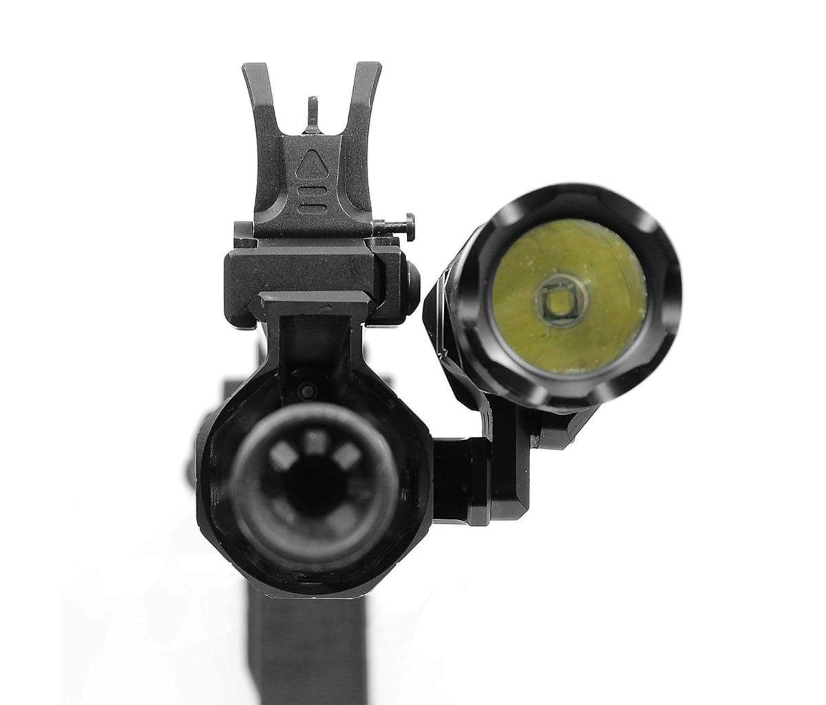 UTG Keymod Offset Flashlight Ring Mount, Matte Black - UTGRG-FL27KC - Image 7