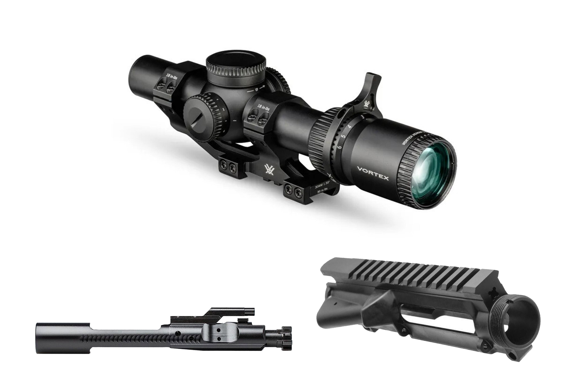 Vortex Venom 1-6-24 SFP 30mm AR-BDC3 LPVO w/ 2" Cantilever 30mm Mount + .223/5.56 Bolt Carrier Group & Stripped Upper Bundle