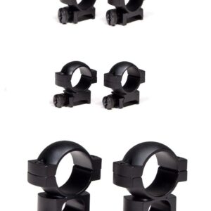 Vortex 1 Inch Rifle Scope Rings, Set of 2, Black