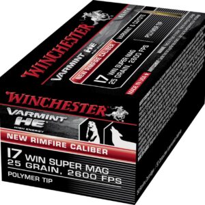 Winchester S17W25 .17 WSM 25gr Polymer Tip 50 Per Box - S17W25