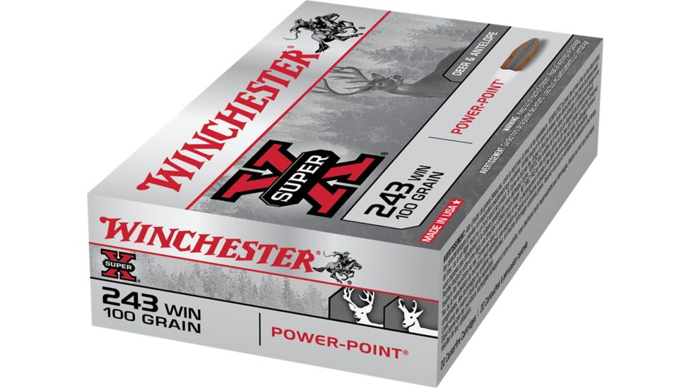 Winchester X2432 Power Point 243 Win. 100gr Rifle Ammo - 20 Rounds - 20892200043 - Image 4